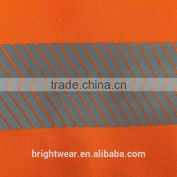 Mens Orange hi Vis Reflective Protective Jacket Warning Fleece Chinese Local Tape Safety Sweatshirt photo-6