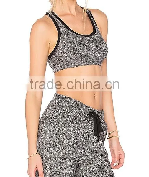 2017 Custom Women Yoga Sport Suit Bra Set 2 Piece Female Fitnees Gym Lightweight Sportswear Sexy Running Workout Clothes photo-3
