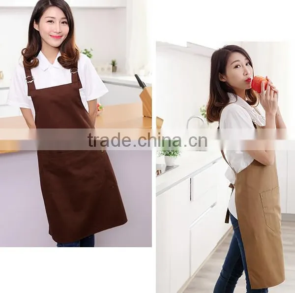 Cotton Apron Custom Logo Printing Kitchen Chef Adult Waterproof Overalls Advertising Work Aprons Customized photo-2