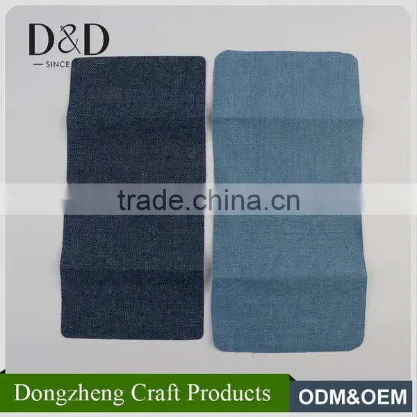 China Manufacturer Good Quality Simple Plain Jean Iron on Patches for Garment photo-3