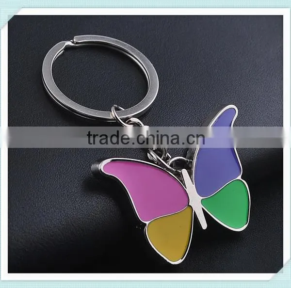 Butterfly Keychains Novelty Metal Keyrings Gift