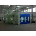 Blue Open Face Industrial Paint Spray Booth High Efficiency Combined Mixing Room