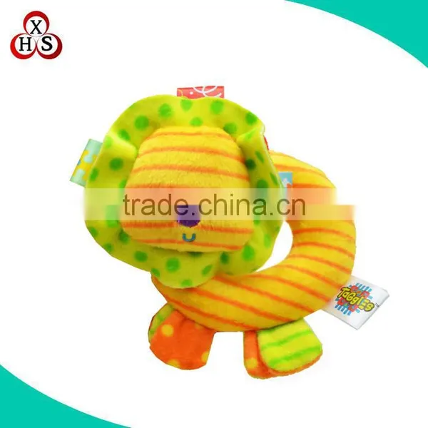 Custom Cute Soft Plush Rattle Ball Infant Soft Baby Rattle Toy photo-4