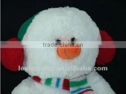 RECORD PERSONAL MESSAGE CHRISMAS SNOWMAN PLUSH DOLL TOY