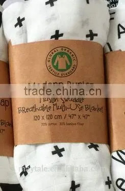 47x47" Prewashed Organic Swaddle Blanket photo-3