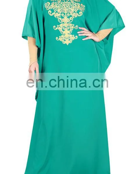 Modern Muslim Dress Wear Embroidered Abaya For Women (16051001) photo-3