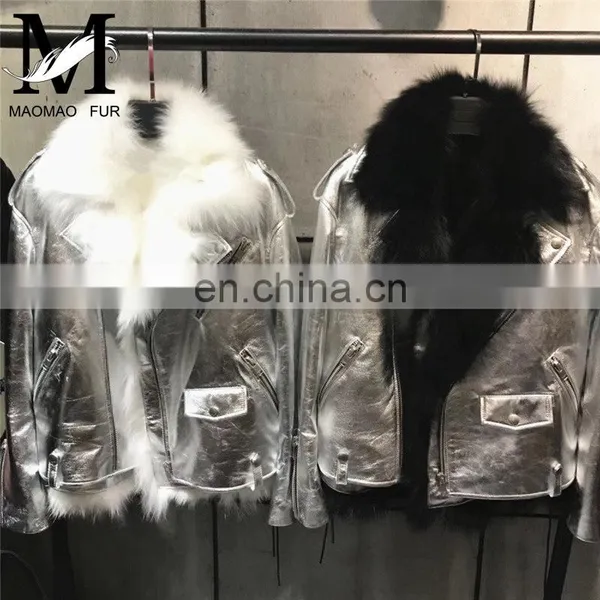 Spring Sheep Leather Jacket High Quality Fashion Leather Jacket photo-6