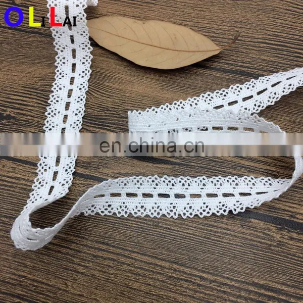 OLCT1944 2.5cm Fashion African White Cotton Crochet Guipure Lace for Ladies Dress photo-4