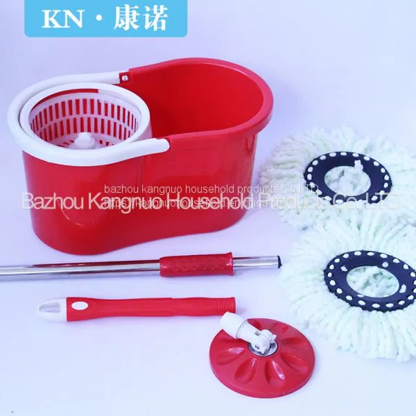 Environment-friendly Carbon Fiber Magic Cleaning Mop With Stainless Steel Bucket photo-2
