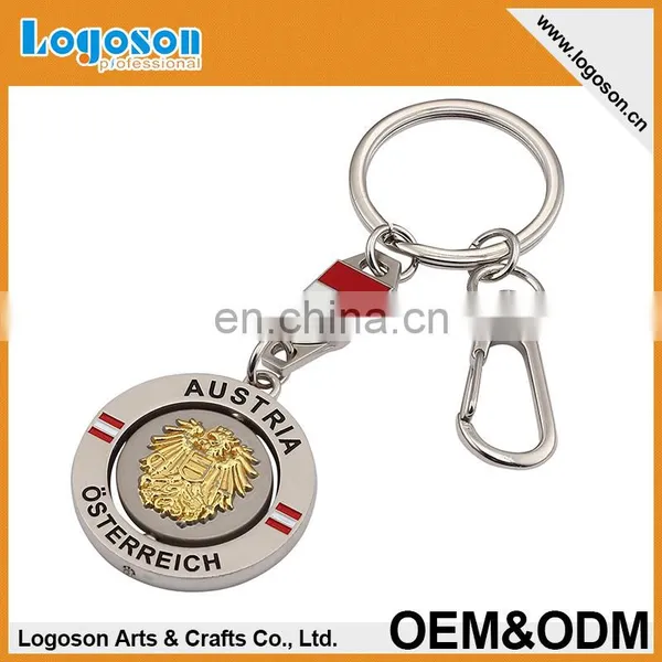 OEM/ODM Zinc Alloy Nickel Plated Custom Logo Metal Keychain for Saleing photo-5