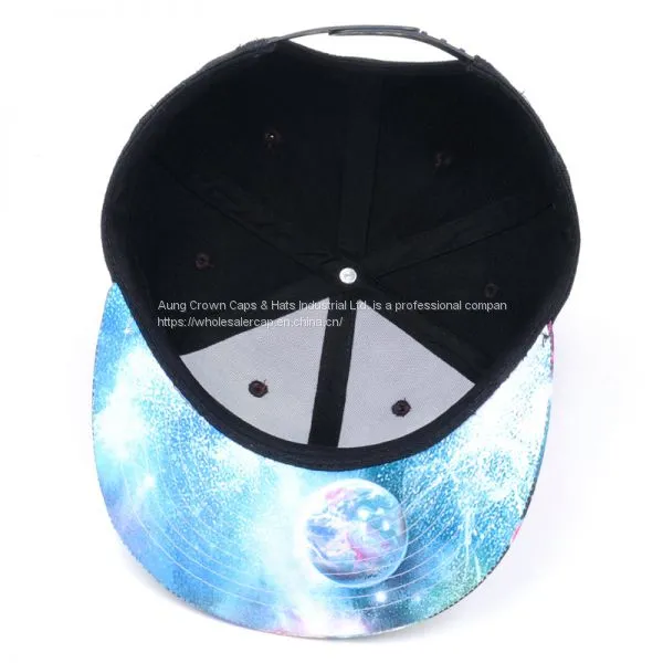China Acrylic 6 Panel Black Custom 3D Embroidery Snapback Hats photo-2