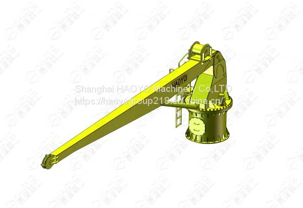 Fixed Boom Hydraulic Cargo Ship Crane Manufacturer Price photo-2
