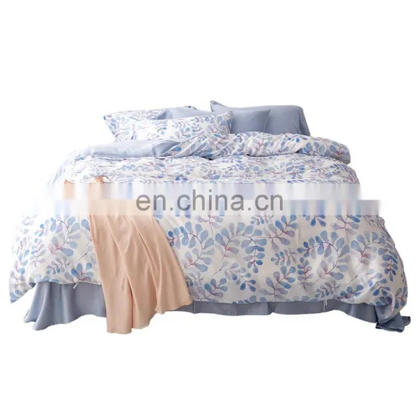 RawHouse Design Tencel 60s 300TC Flower Printing 4 Pcs Bedding Set