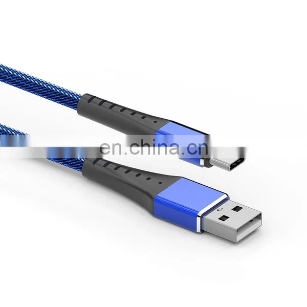 Metal Braided Flat Usb Magnetic Phone Charger Type-c Cable Usb 3.0 Data Link Cable photo-2