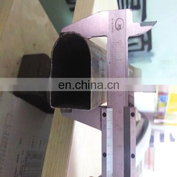Factory Direct Price! D Shape Hollow Section Steel Tube/Half Elliptical Round Steel Tube photo-2