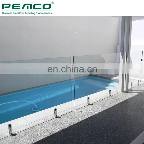 Indoor 304 316 Swimming Pool Casting Square Glass Fence Stainless Steel Railing Glass Spigot photo-2