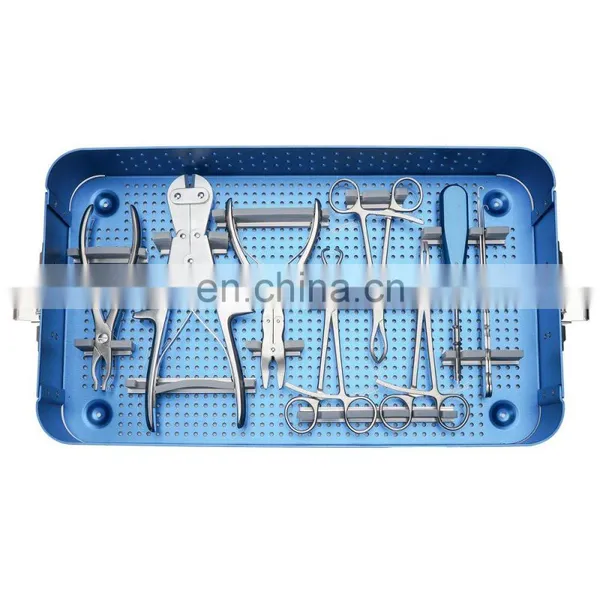 Factory Price Orthopedic Surgical Instruments Micro Plate Instruments Set Trauma Basic Surgical Instruments Set Mini Fragment photo-3