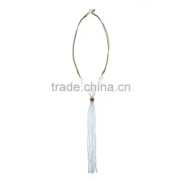 Handmade Wooden Beads Tassel Necklace Custom Wood Bead Necklaces photo-4