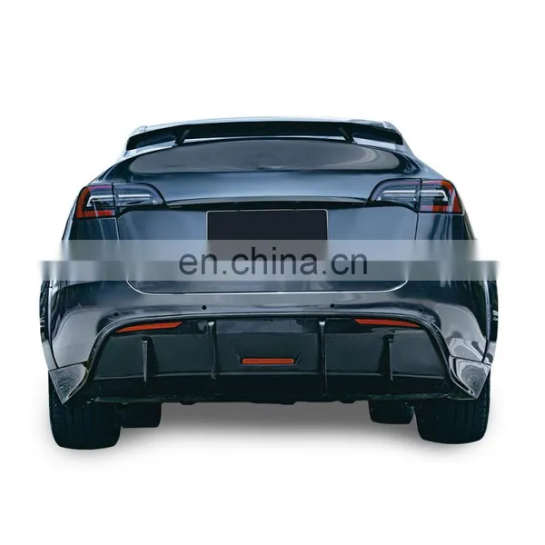 For Model Y Spoiler Carbon Fiber Rear Trunk Spoiler for Tesla Model Y no Need Drill Hole photo-2