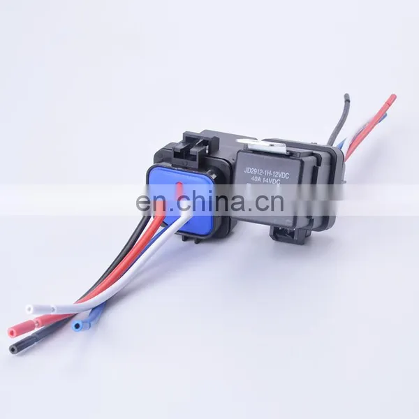 Automobile Relay Waterproof Integrated Wired DC12V 40A 5Pin 4pin Auto Relay With 105mm Length Wires Car Relay photo-4