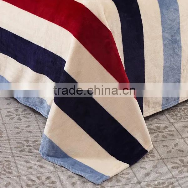 Chinese Best Selling 4pcs Twill Fabric Red and Black Stripe Print Full Duvet Cover Set Stripe Print Bedding Set photo-3