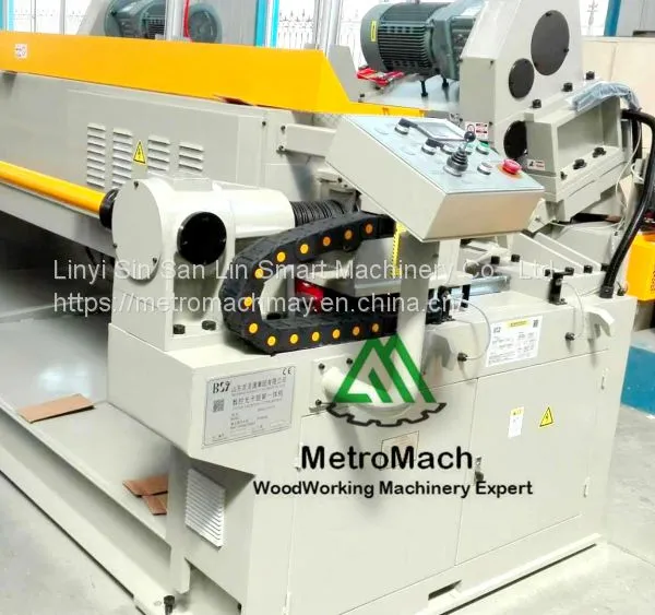4FT Cast Body Plywood Core Veneer Rotary Spindleless Peeling-clipper Machine photo-4