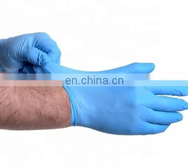 Waterproof Powder Latex Free Blue Nitrile Disposable Gloves photo-3