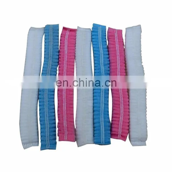 Factory Price Protective Disposable Colorful Non-woven Strip Mob Cap Clip Cap photo-2