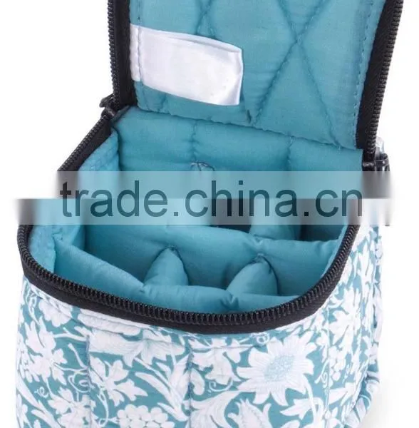 Custom Make Small Printed Canvas Essential Oil Carrying Case, 9bottles Popular Sell Canvas Essential Oil Carry Bag for Travel photo-3