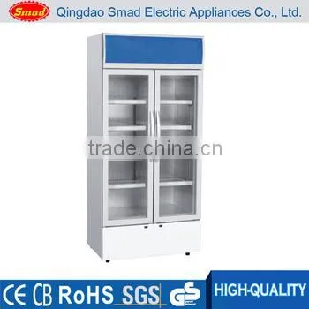 Upright Glass Door Direct Cooling Commercial Display Refrigerator Showcase photo-5