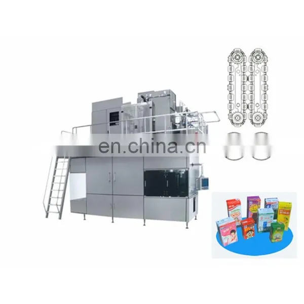 Juice Milk Aseptic Brick Shape Carton Filling Machine With Paper/AL/PE Laminated Materais Carton