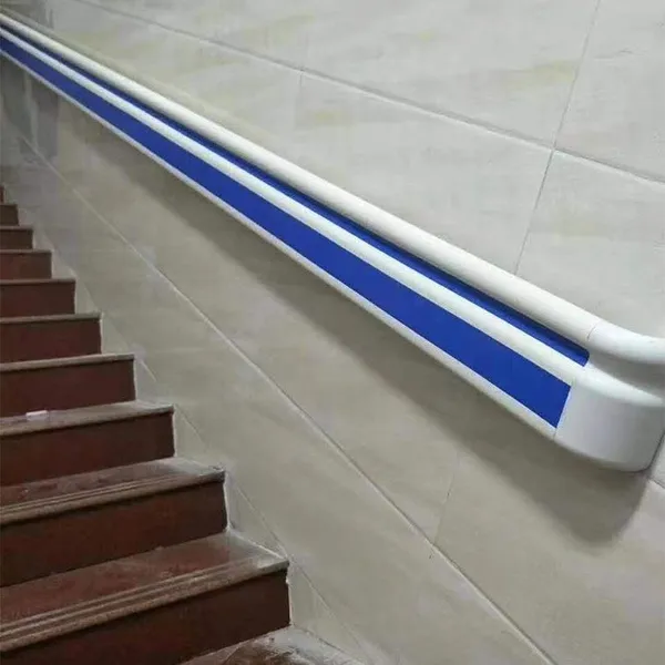 Hospital Corridor Handrail， Corridor Wall Mounted Handrail Aluminum Pvc Antibacterial Handrail for Hospital photo-2