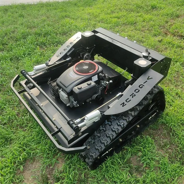 Fast Weeding Remote Control High Torque Grass Cutter Durable Tracked Low Maintenance 60° Slope Mower