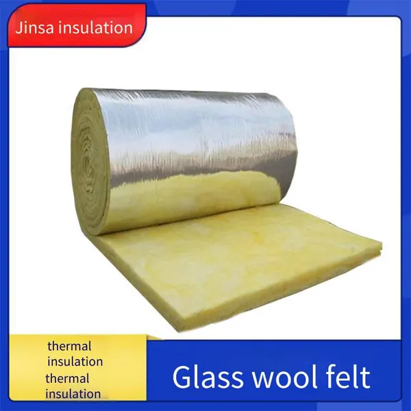 1200*40mm Gray Glass Wool Felt With High Compressive Strength, Manufacturer: Jinsa