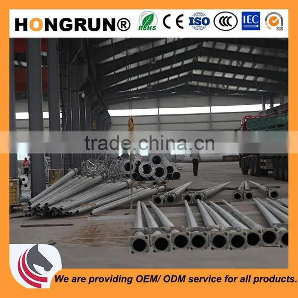 Conical Single-arm Street Lamp Pole Used for Urban Main Road Lighting photo-3