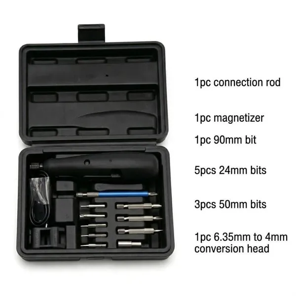 Upgraded 3.6V Hybrid Electric & Manual Screwdriver Set, Dual‑Mode 2.5Nm Electric /10Nm Manual Screwdriver Kit