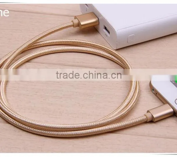 Nylon Woven Two Side Dual Usb Data Cable Bulk 2 in 1 photo-5