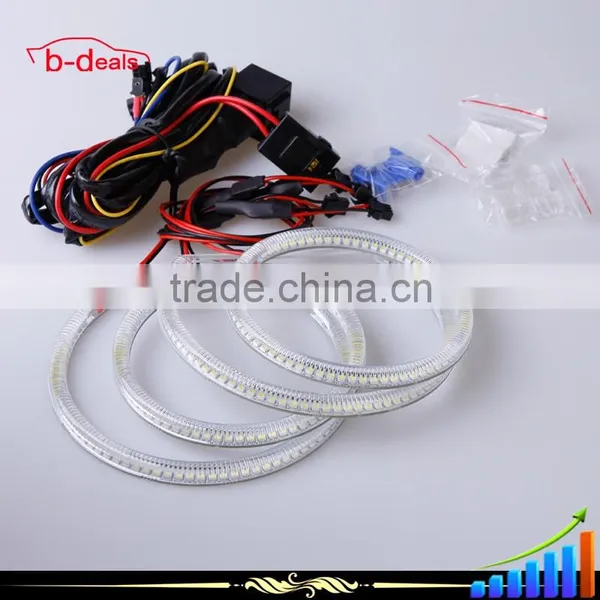 B-deals Custom Logo SMD Halo Ring Headlight DRL for Mitsubishi LANCER Non Projector photo-2