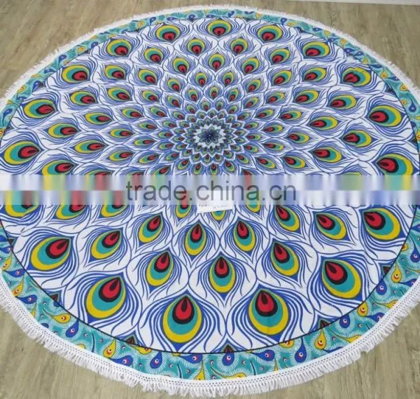 Mandala Round Beach Towel photo-5