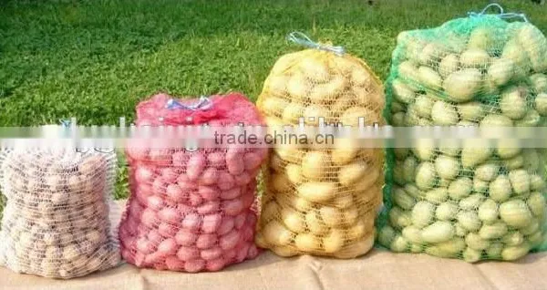 50x80cm Cheap and Good Quality Dark Green Hdpe Raschel Mesh Net Bags for Potatos and Oinon