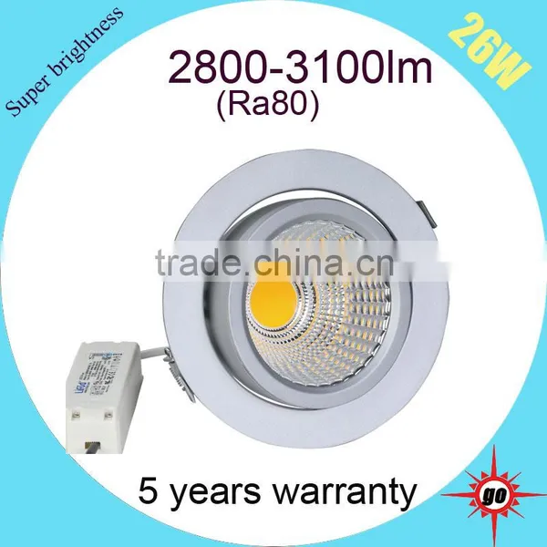 Ajustble Led Lights, 26w Rotatable Led Commercial Gimbal Downlight photo-4
