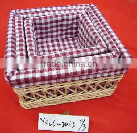 Wholesale Willow Storage Basket Without Handle