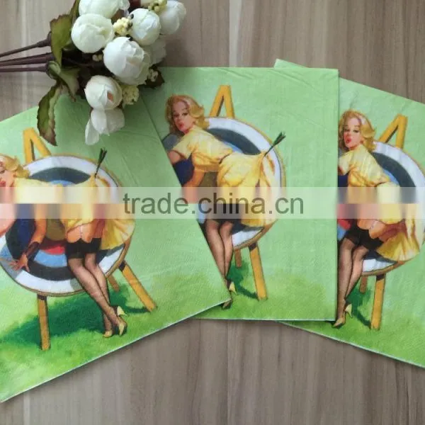 Manufacture Bar Drink 3PLY Paper Napkins With Custom Printing Logo photo-4