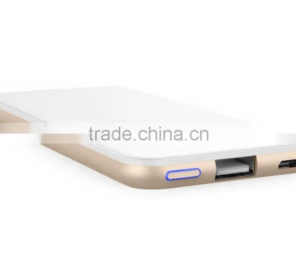 AWC840 Newly 5000mah Usb Mobile Phone Charger 2.5 D Glass and Titanium Alloy 5v 2a Charger Fast Usb Charger for Iphone 6 photo-5