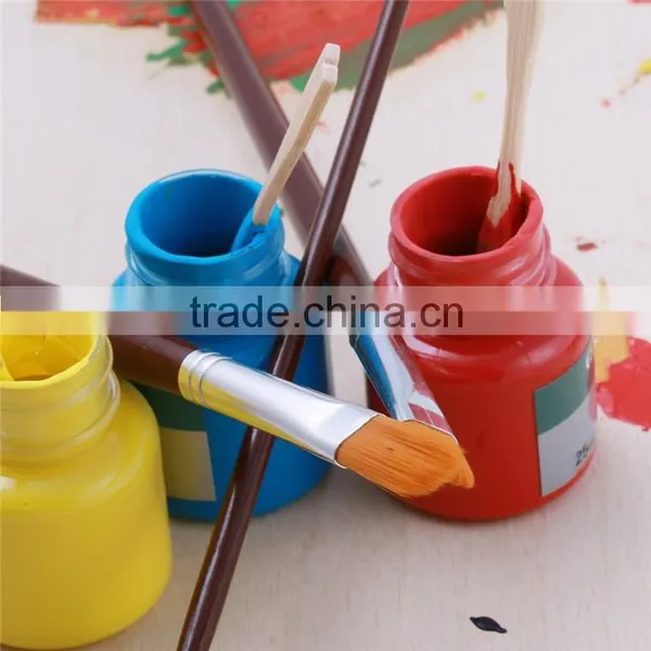 Wholesale China 3Pcs Professional Nylon Hair Wood Handle Art Paint Brush Manufactures photo-3