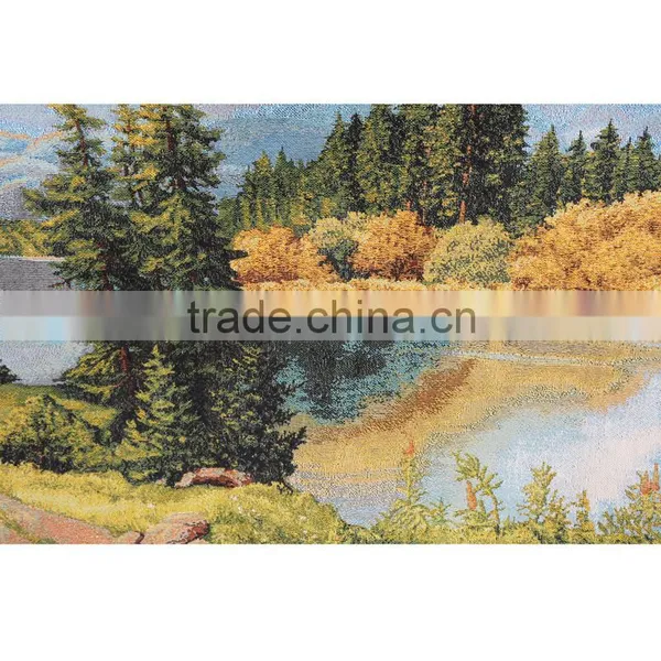 PLUS 100% Cotton Jacquard Woven Fabric Wall Hanging Gobelin Tapestry photo-2