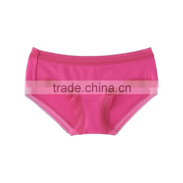 Lady's High Quality Soft Lace Cotton Spandex Shorts photo-3