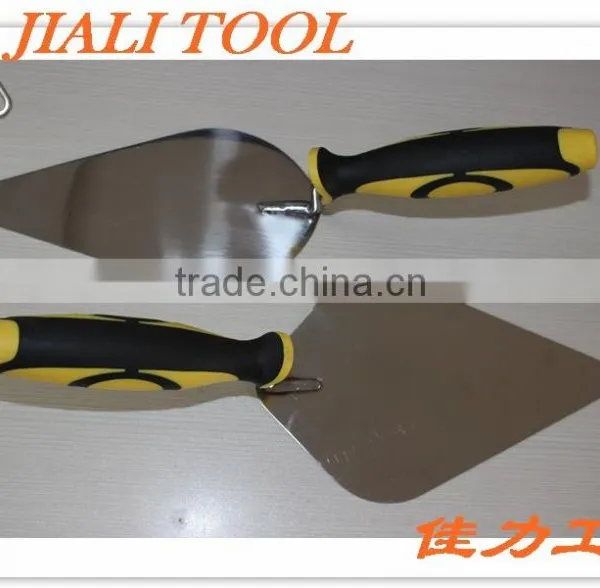 Bricklaying Trowel With Stainless Steel Blade / Double Color Handle Tools photo-5