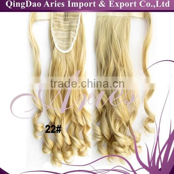 Wholesale Premium Fashion Cheap Heat Resistant Synthetic Ponytail photo-3