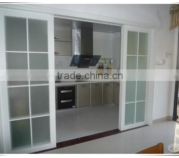 Fashion Patterns Price of Aluminum Sliding Door With Grill Design in High Quality photo-2
